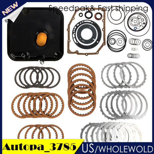 Transmission Master Rebuild Kit with Gaskets Friction Steel Plates for Liberty