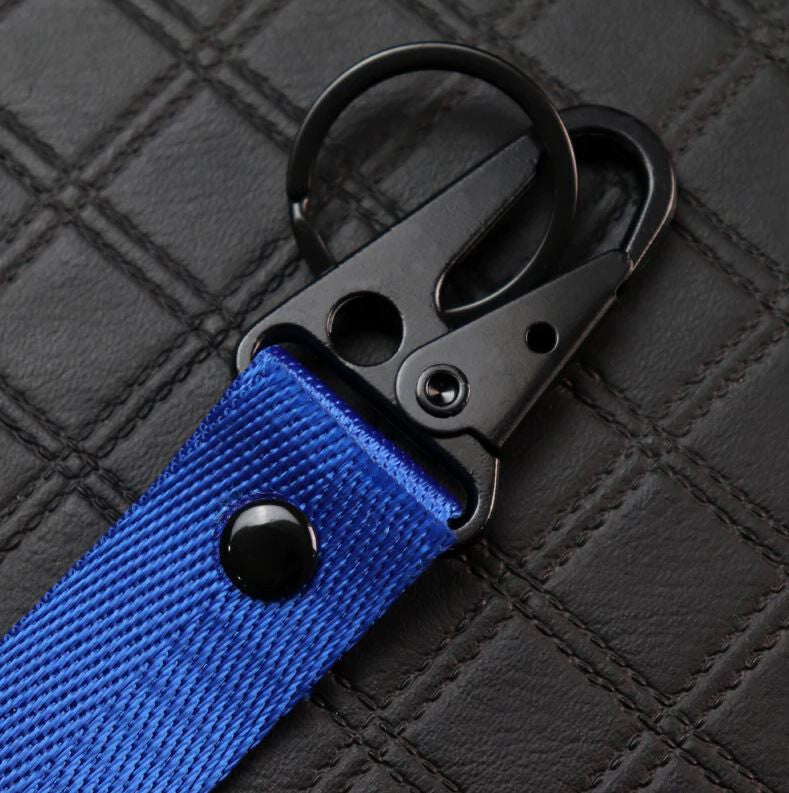 Car keychain metal key ring badge lanyard Mugan blue for Honda for Acura
