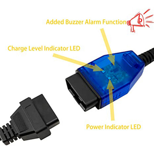 Car Memory Data Saver Automotive Emergency Power Supply Cable Battery Cable OBD