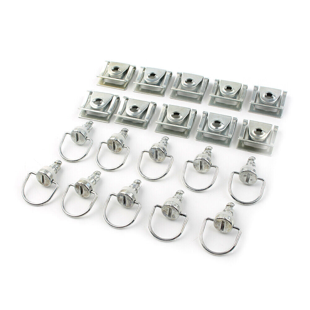 10 Sets Race Fasteners Quick Release 1/4 Turn Fairing 15MM D-Ring Bolt Fit for Honda