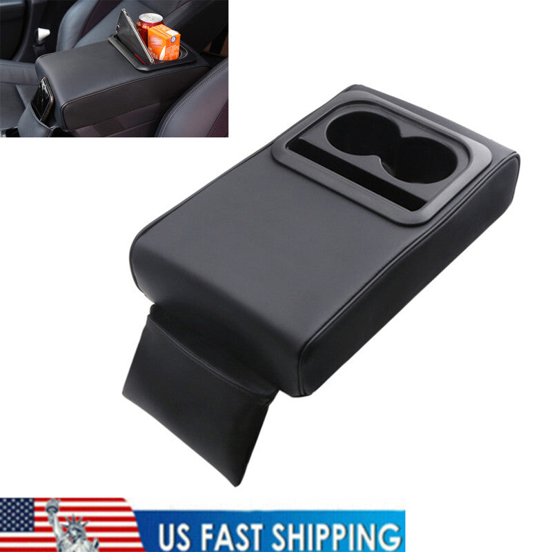 Durable American-made car center console box, armrest cushion, elbow rest, and cup holder.