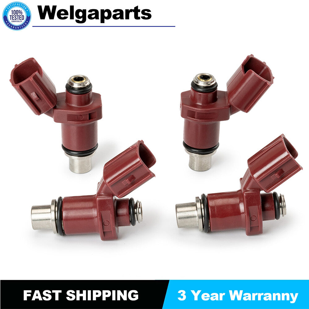 4PCS Fuel Injector for Yamaha 75-90HP 6D8-13761-00 Outboard 2006 80BEL 4 Stroke