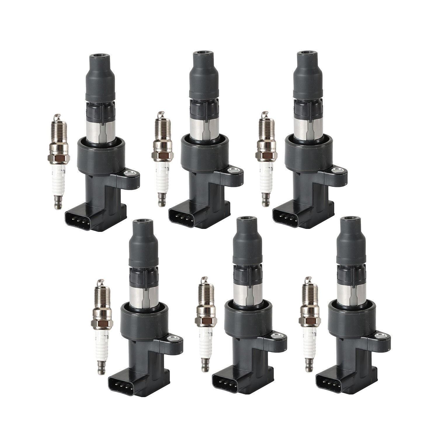 6X Ignition Coil  6X Iridium Spark Plug for Jaguar S-Type X-Type 3.0L UF435