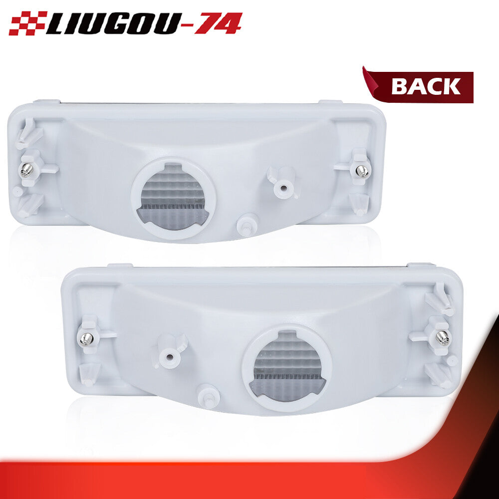 Front parking turn signal corner light suitable for 1984-1989 for Toyota pickup trucks (smoked).