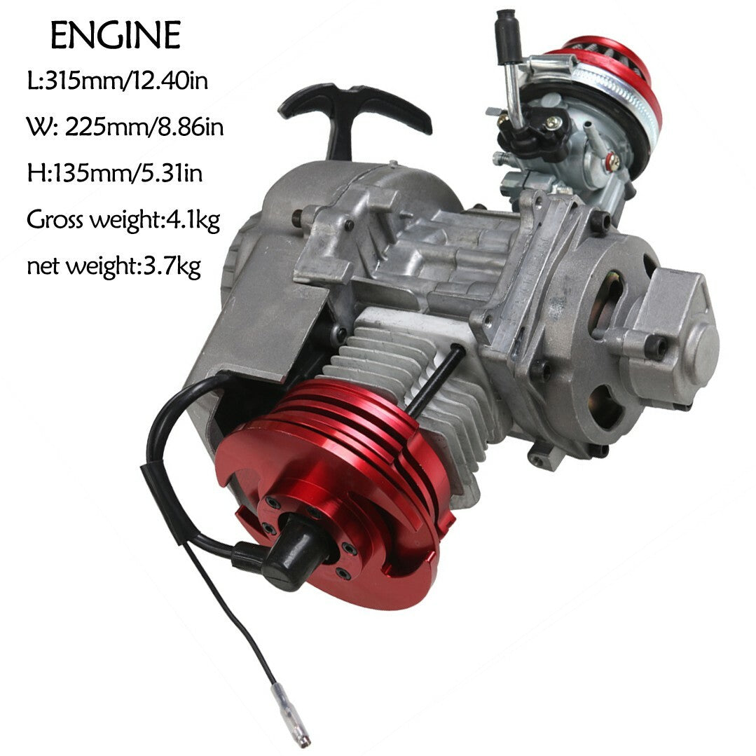 Big Bore HP 47C 50CC 49CC Motor Kit 2-Stroke Scooter Pocket Off-Road Bike All-Terrain Vehicle