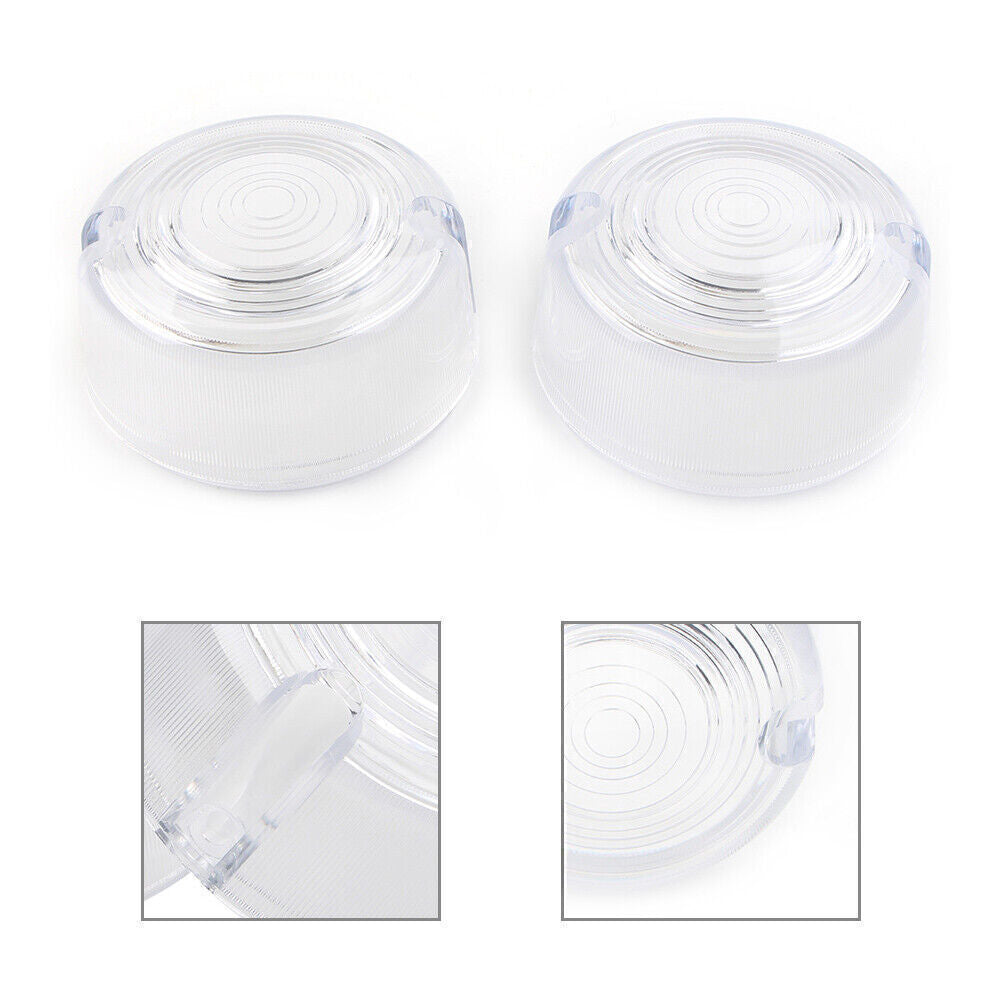 2pcs Turn Signal Lens Cover for Harley Dyna FXD FXR Sportster XLH 883 1200 FXST