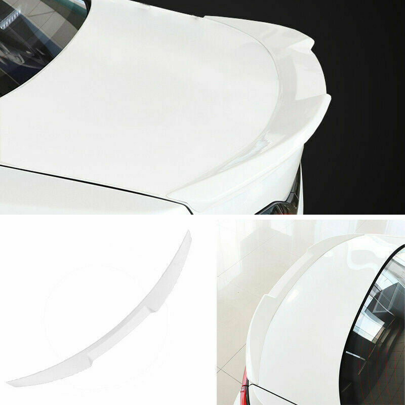 for Toyota for Corolla 2019-2022 Pearl White Rear Door Tail Trunk Spoiler Wing Lip