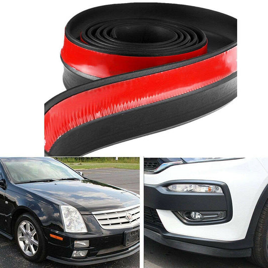 2.5cm Car Protector Front Bumper Lip Splitter Spoiler Valance Chin Rubber Strip