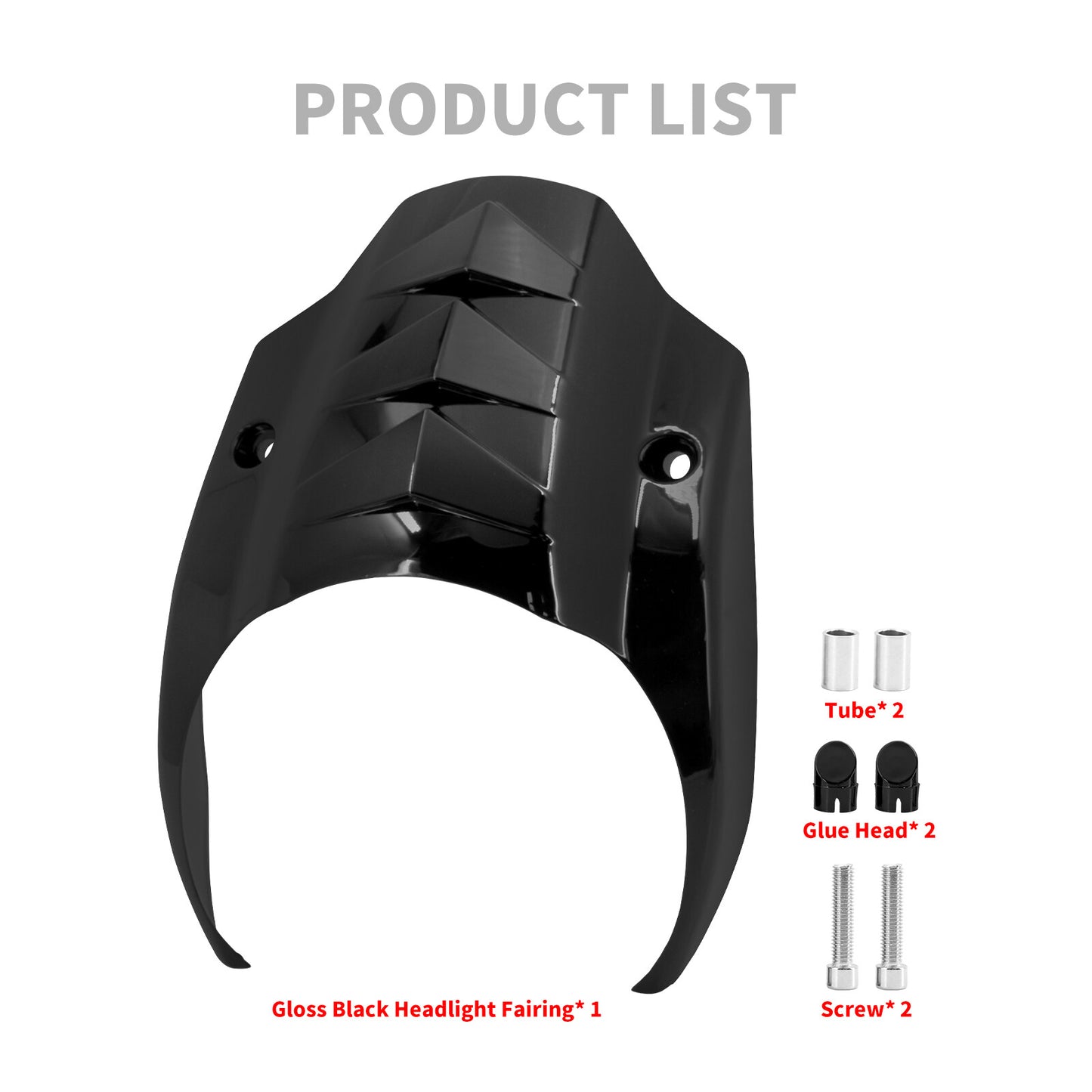 ABS Black Headlight Fairing Cover Fit for Harley Breakout FXBR FXBRS 2018-2023