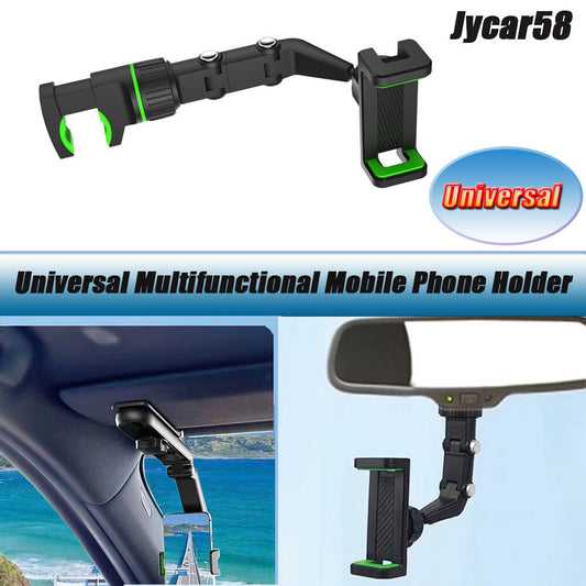 Adjustable 360¡ã Rotation Phone Holder Car Rearview Mirror Mount Multifunctional