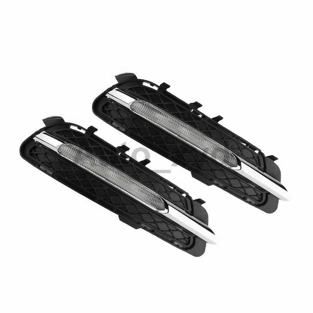 Pair 09-13 for Mercedes W212 E250 E300 E350 2xLED Daytime Running FogLight Lamp