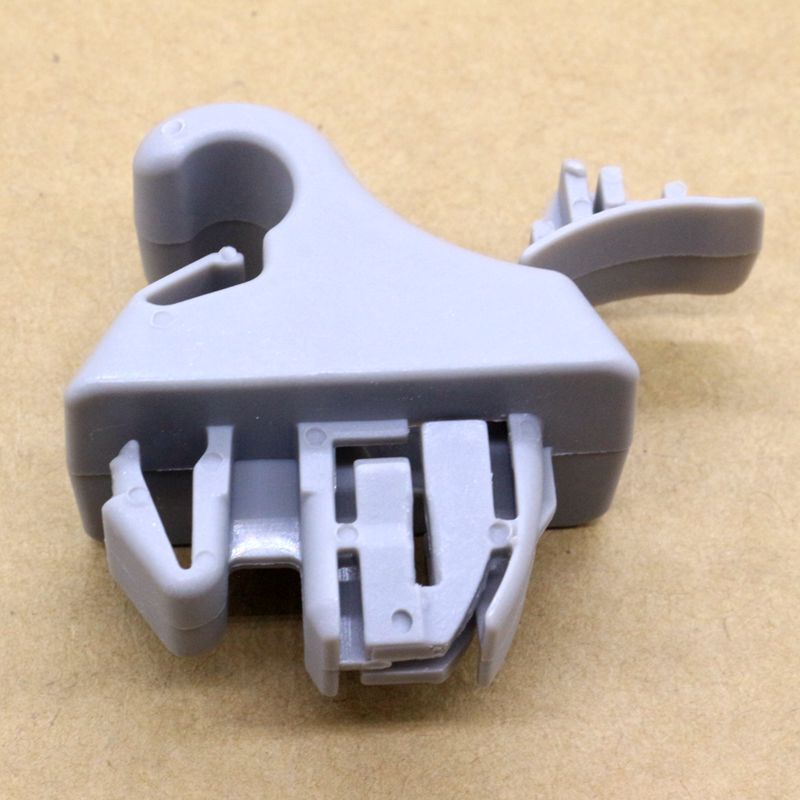 Driver or passenger side sun visor clip for Mitsubishi Pajero Montero 01-06 Grey