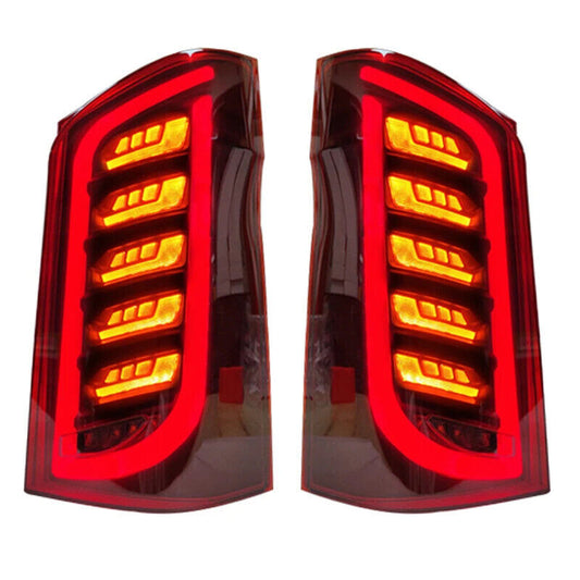 for Mercedes Benz Vito W447 2015-22 Pair LED Dynamic Rear Tail Light Brake Lamps
