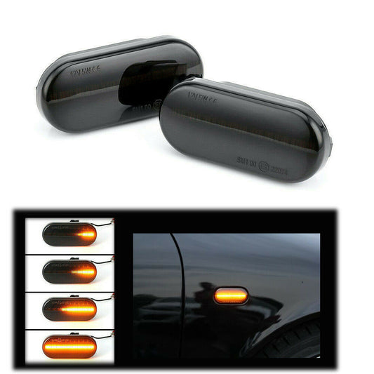 2x dynamic LED side left blind for VW T5 for Golf 3 4 for Passat Lupo for seat Leon