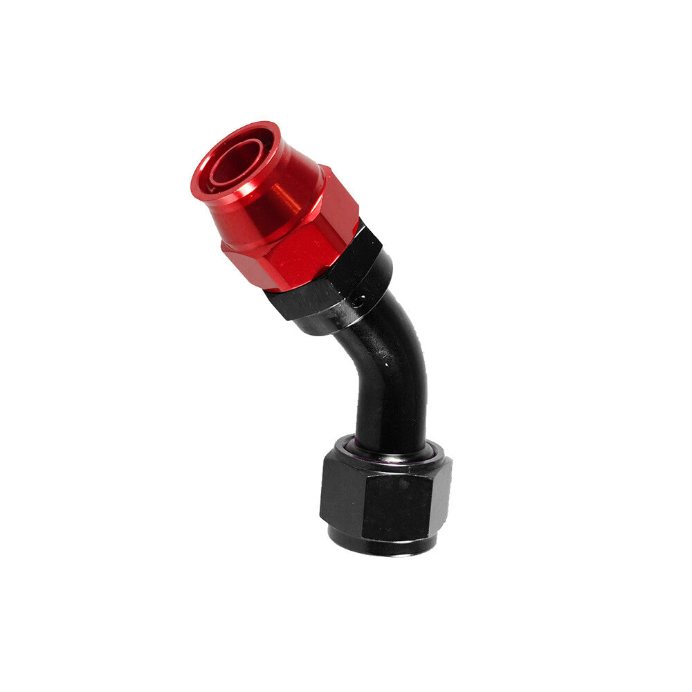 AN8 45 Degree Swivel Hose Line End Fitting Adaptor 8AN for PTFE Hose Line Only