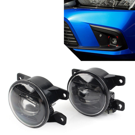 for Honda for Civic Sedan 2022+ 2x Front LED Fog Light Lamps w/Cable Switch