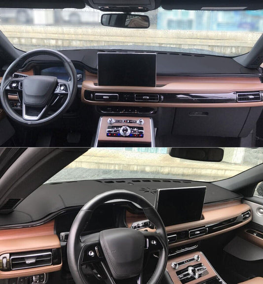 1X PU leather Dashboard Dash Mat Non-slip DashMat Pad for Lincoln Aviator 2020+