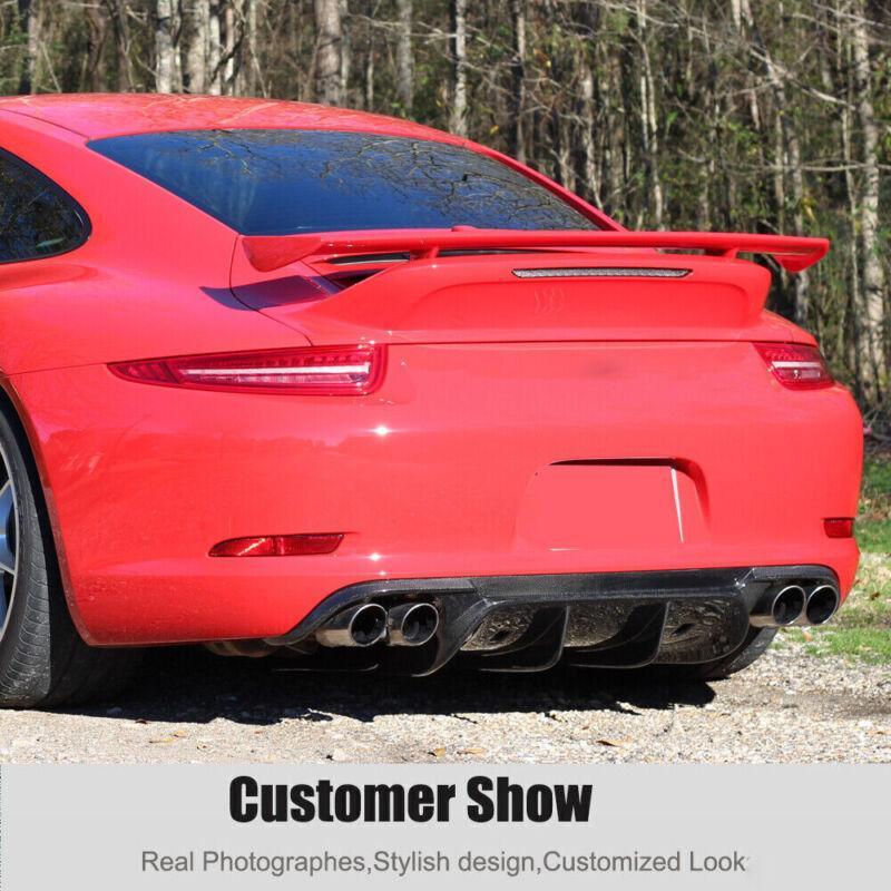 For 2012-2015 for Porsche 911 991.1 Carbon Fiber Rear Bumper Lip Diffuser