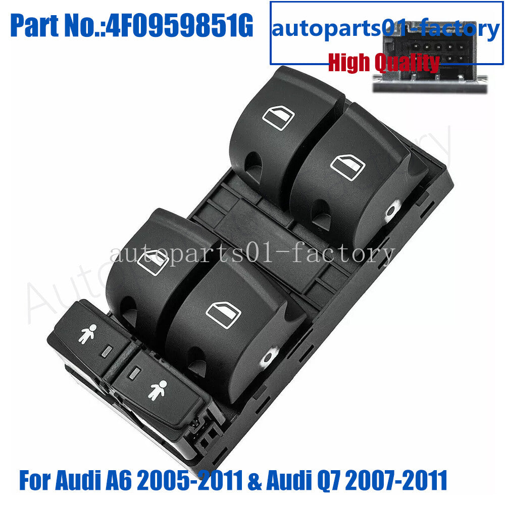 New Master Driver Window Control Switch for Audi A6 2005-2011 for Audi Q7 2007-2011