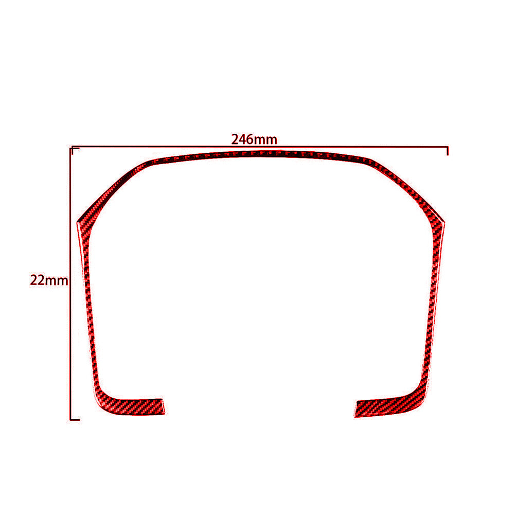 Red Carbon Fiber Speedometer Surround Trim For Silverado for GMC for SIERRA 2014-2018
