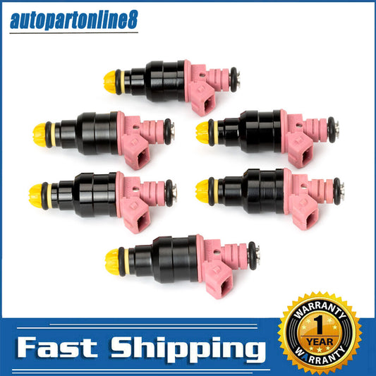0280150440 Set of 6 Fuel Injectors for BMW 1996-00 328i 528i Z3 M3 2.8L 3.2L New