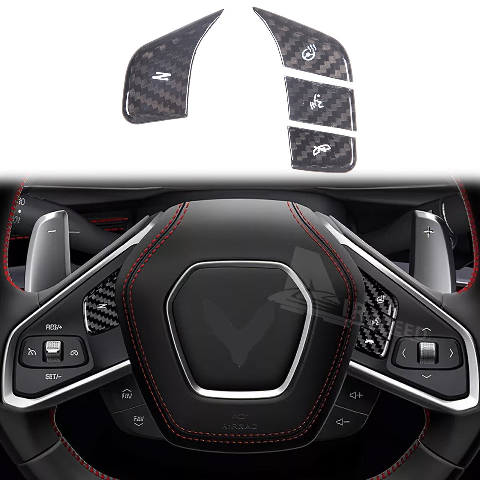 ABS smoked black taillight cover trim for Tesla Model 3/Y 2016-2022
