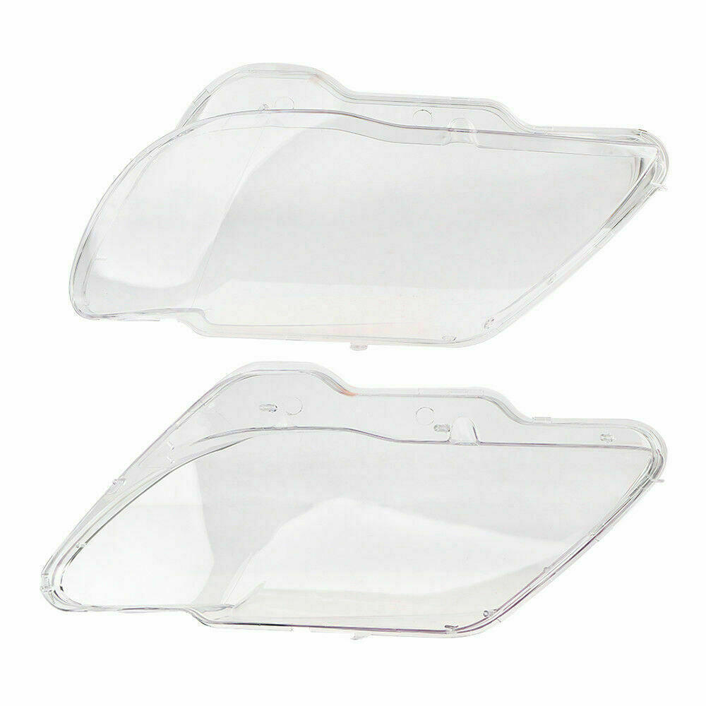 Pair Clear Headlight Lens Cover Headlamp Lens for BMW 7 E65 / E66 LCI 2005-2008