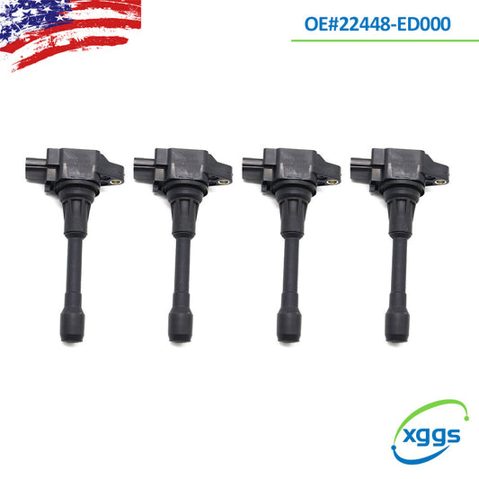 4PCS 22448-JA00C for Nissan Altima Cube Rogue Sentra Versa UF549 Ignition Coils