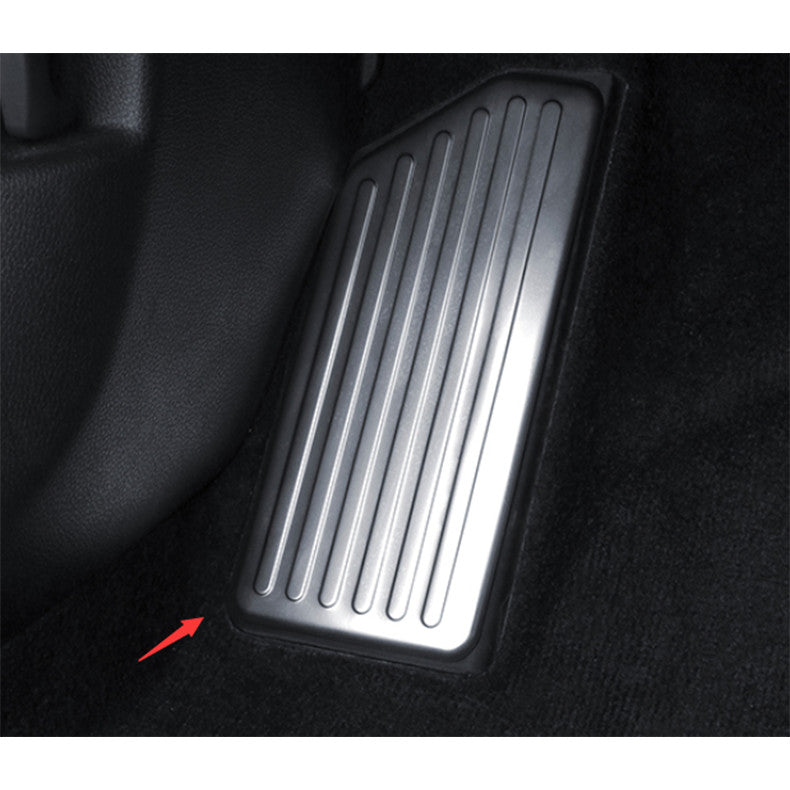 for Kia K5 2021-2023 Stainless Car Left Side Foot Rest Pedal Panel Cover Trim 1x