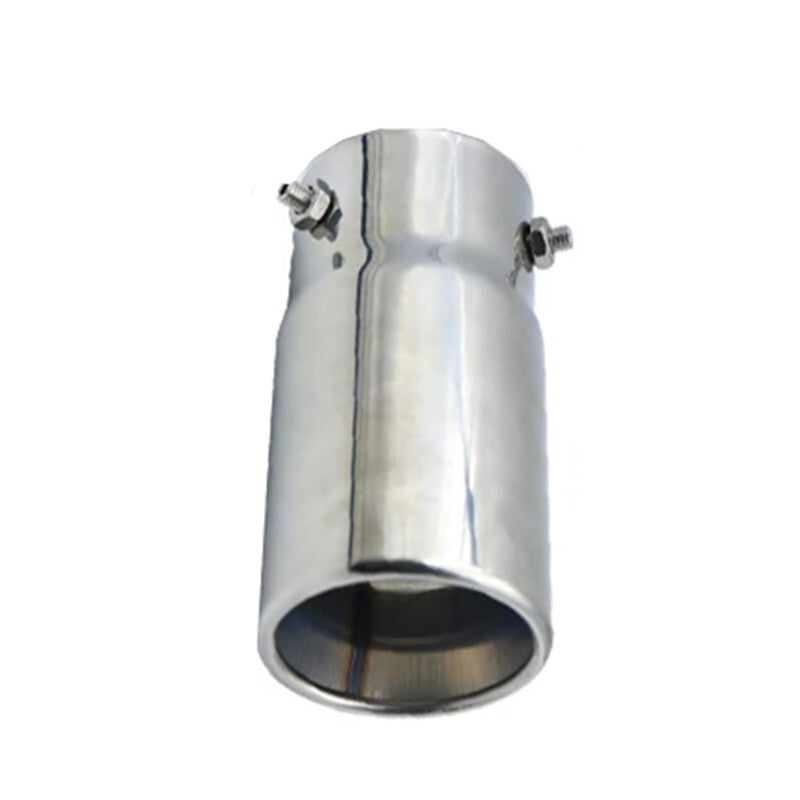 Car Chrome Exhaust Tail Muffler Tip Stainless Steel Matte Exhaust Tips Pipe Tube