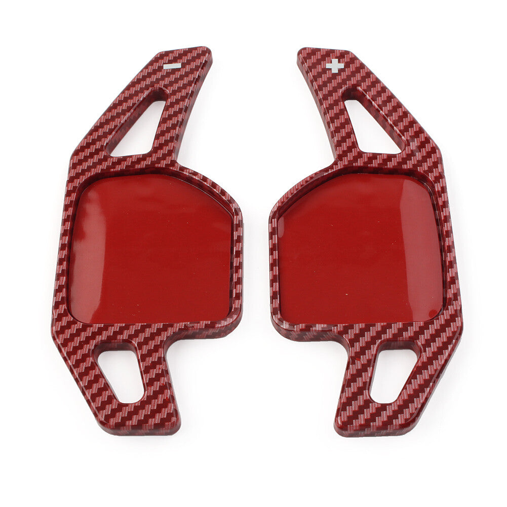 Steering Wheel Paddle Shifter Extension Fit for Audi A3 A4 A5 A6 Q3 Q5 Q7 TT TTS Red