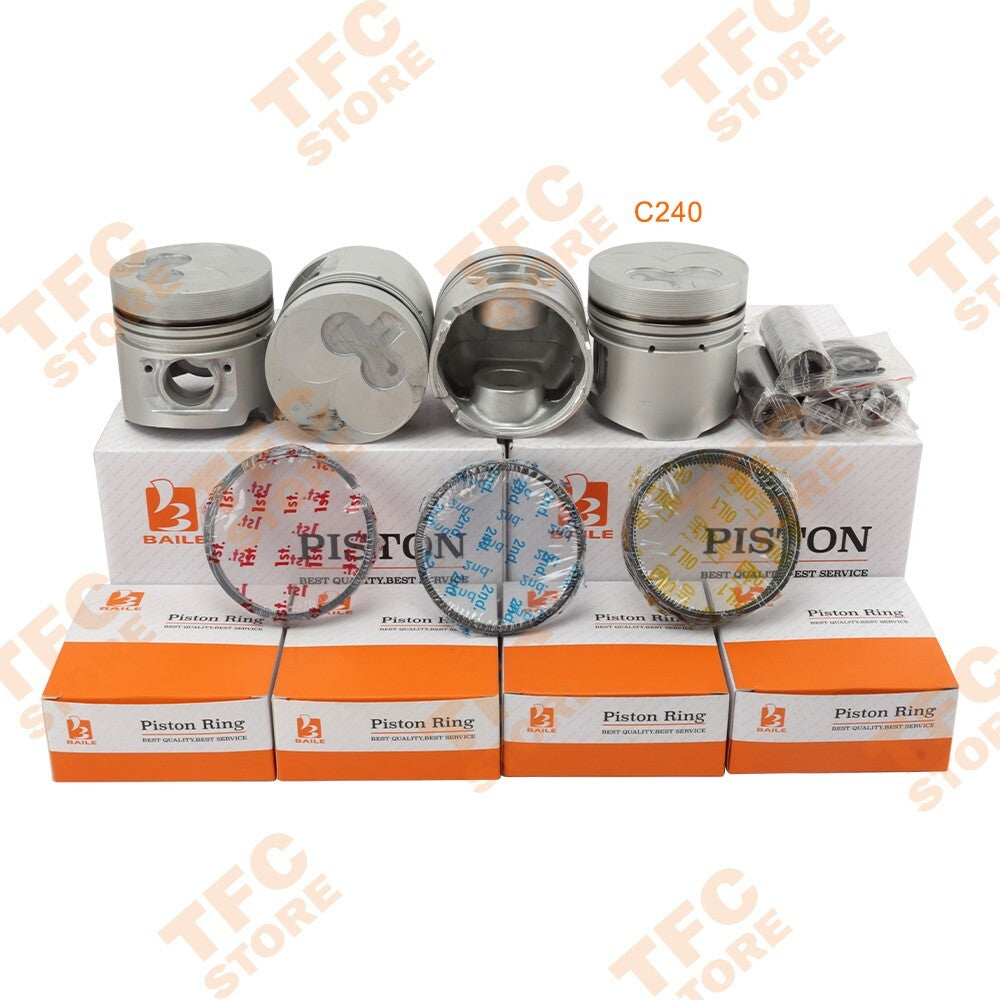 3 Cylinders STD Piston Set  Rings Kit for Isuzu C240 Engine C240-4G C240KPJ New