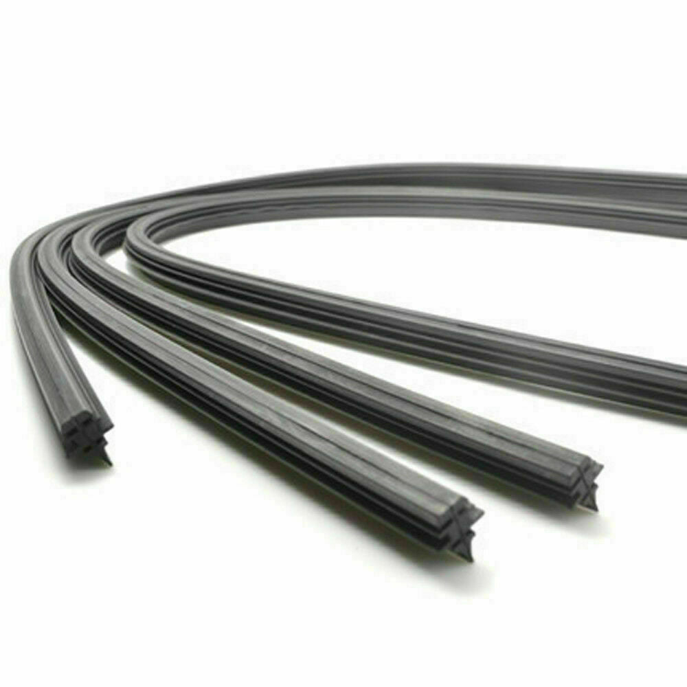 4 packs Universal 28 Car Bus Silicone Frameless Windshield Wiper Blade Refills