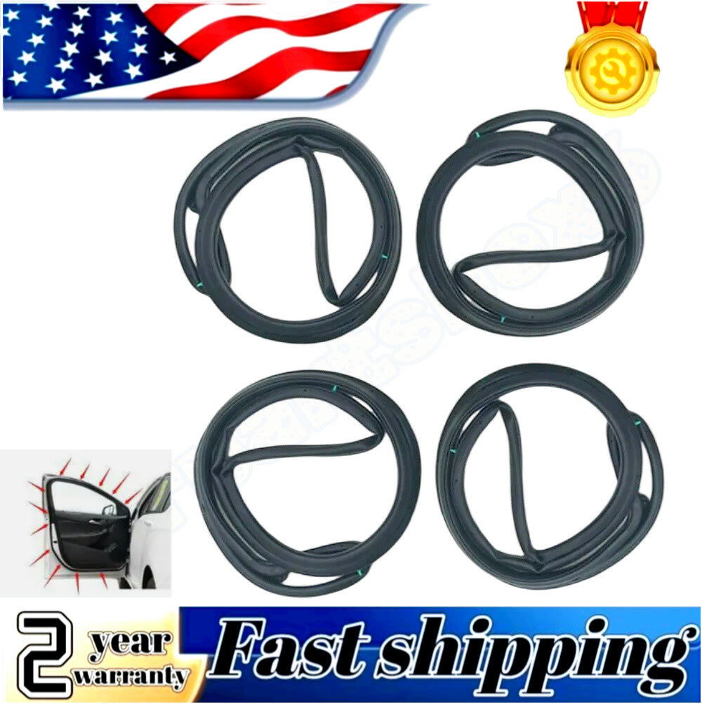 Door airflow deflector 4-piece Slence door opening gasket for Accord Sedan 2008 - 2012