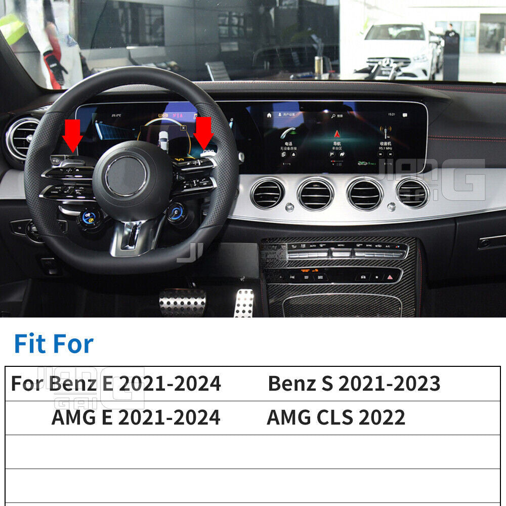 Carbon Fiber Magnetic Paddle Shift for Benz AMG 2024+ Steering Wheel 2 Sets