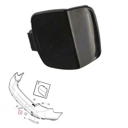Primed REAR Bumper Tow Hook Eye Cover Cap for 2008-2011 for Volvo S40 30744941 New
