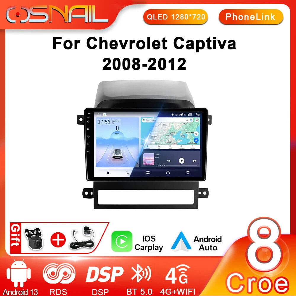 for Chevrolet Captiva Multimedia Video Player GPS Navi Screen CarPlay Car Radio
