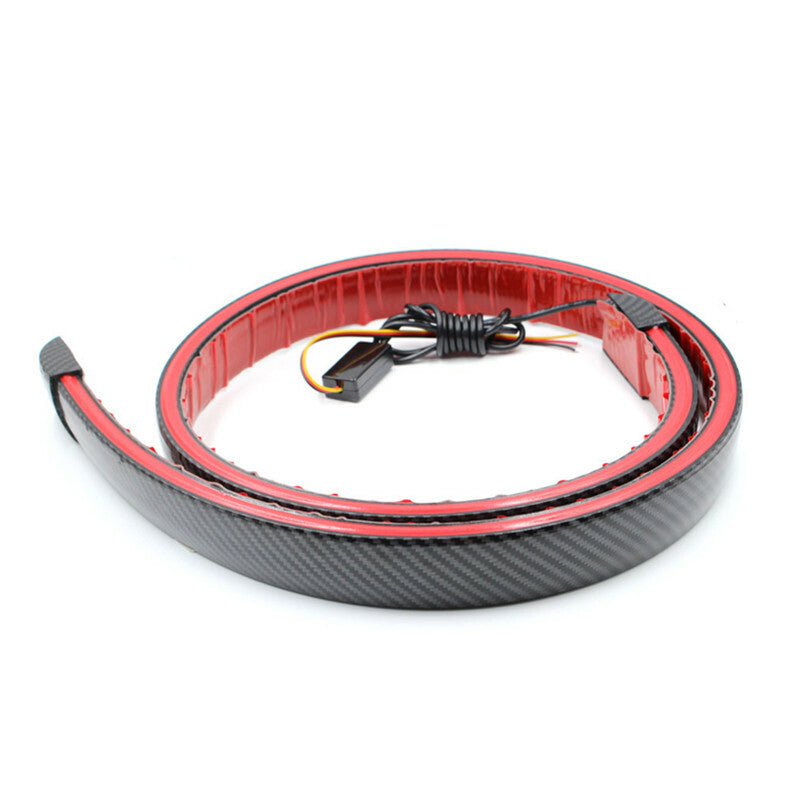 Car Carbon Fiber Multi-mode Brake Warning Light LED Flashing Lamp Flexible LED