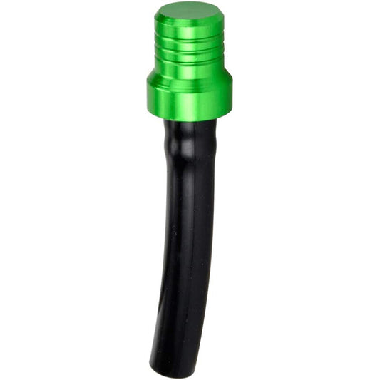 Billet Valve Vent Breather Hose Tube ATV Dirt Quad Bike Fuel Gas Cap Cover Green