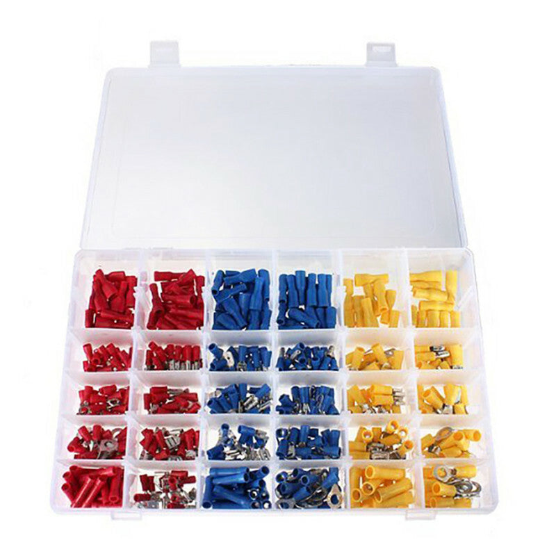 480pc Car Insulated Cable Connector Electrical Wire Assorted Crimp Terminals Kit