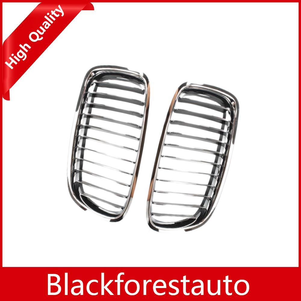 One Pair for BMW 3-Series 320i 328i 335i Left Right Front Kidney Grille Chrome