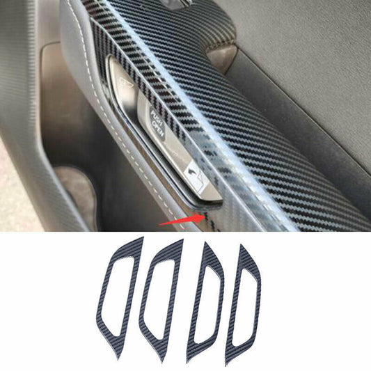 for Lexus NX250 350 350H 2022-23 Carbon Fiber Style Inner Door Handle Frame Trim