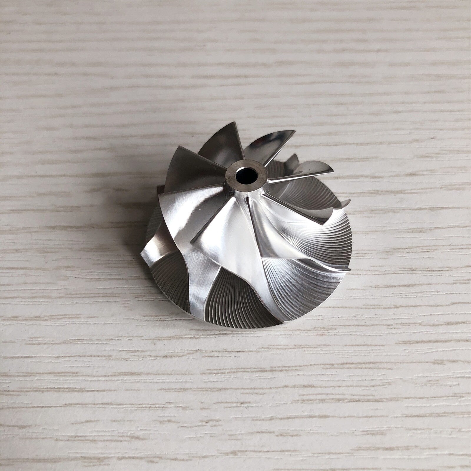 KP39 35.00/46.00 mm 8+0 Blade Turbine Milling/Blank Compressor Wheel