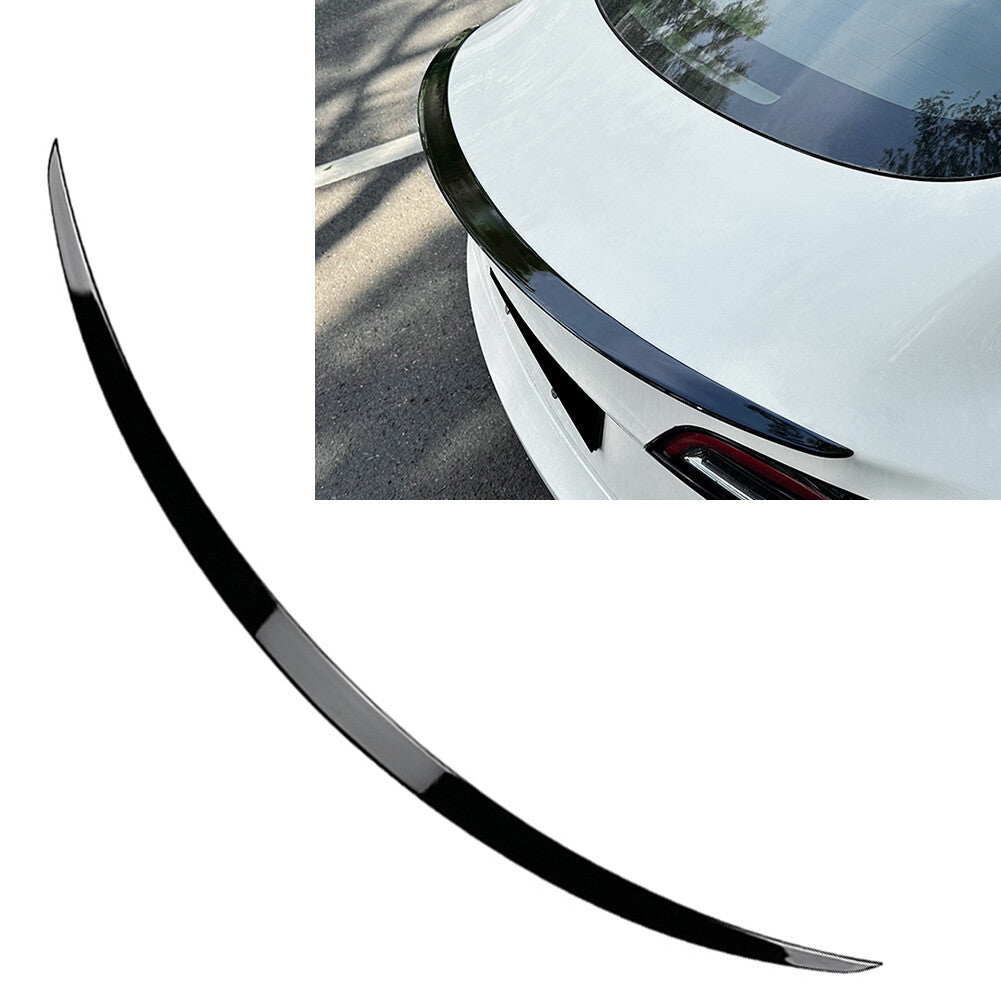 1pc Rear Trunk Spoiler Wing ABS Fit for Tesla Model 3 2017-2023 Glossy Black US