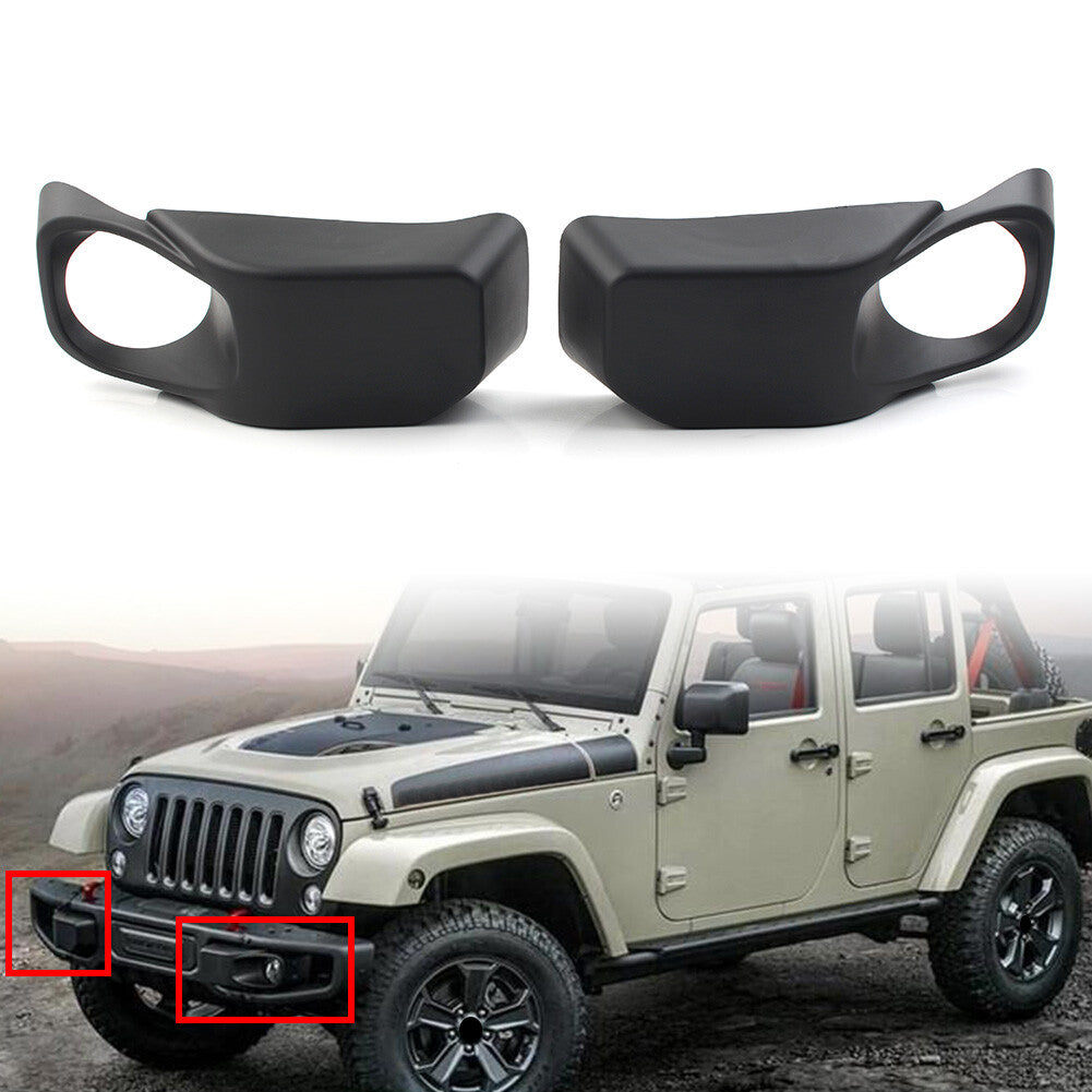 Front Bumpe Fog Light Lamp Bezels For 2013-2017 for Jeep for Wrangler