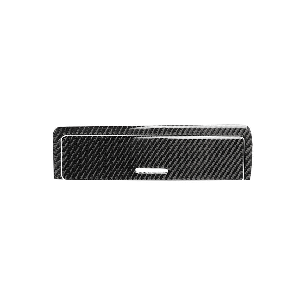 Two carbon fiber central Starage box cover trims for BMW 3 Series E46, 1998-05