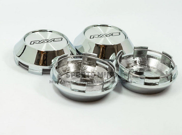 4x68mm light silver chrome-plated edge cap decal badge wheel center hubcap edge