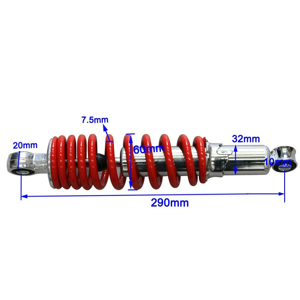 290mm 11.5-inch rear shock absorber suitable for all-terrain vehicles, off-road vehicles, pit 4 off-road bikes, 700L