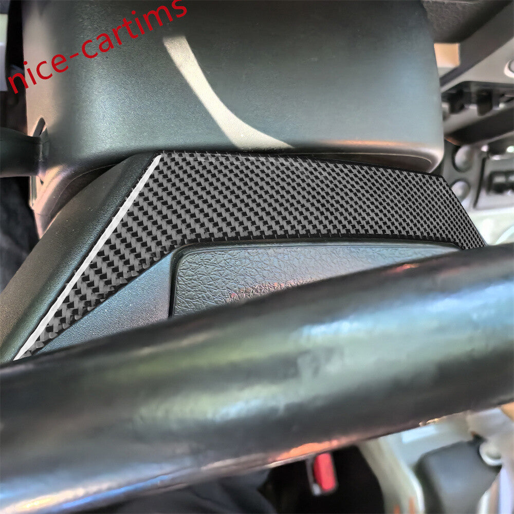 for Ford F150 2009-2014 Steering Wheel Upper Panel Trim Carbon Fiber Accessories