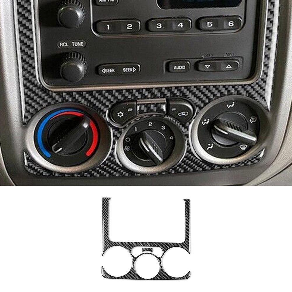 Carbon Fiber Radio Climate Surroud Cover Trim For Colorado 2004-12/ for Canyon 05-12
